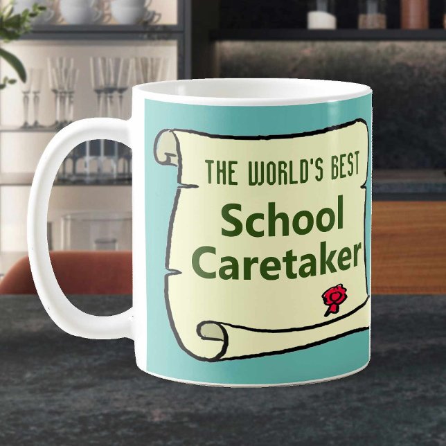 Taza De Café El mejor guardián escolar del mundo. (Subido por el creador)
