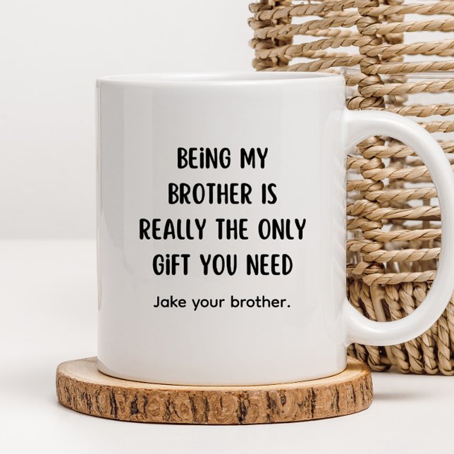 Taza De Café El mejor hermano siempre gracioso hermano o cuñado (Subido por el creador)