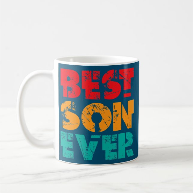 Taza De Café El mejor hijo del padre papá papá papá papá papá p (Izquierda)