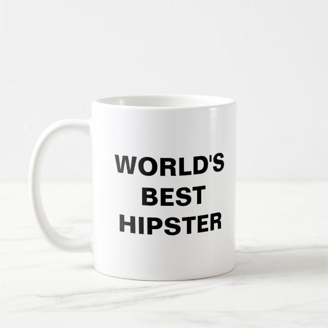 Taza De Café El mejor hipster del mundo (Izquierda)