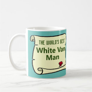 Taza De Café El mejor hombre de la camioneta blanca del mundo.