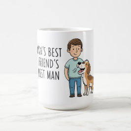Taza De Café El Mejor Hombre del Mejor Amigo del Hombre Día del