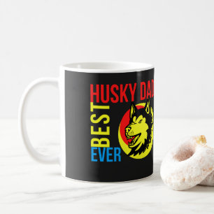 Taza De Café El mejor Husky Husky Padre Siberiano, regalo de pa