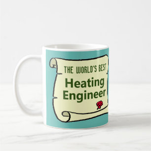 Taza De Café El mejor ingeniero de calefacción del mundo.