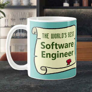 Taza De Café El mejor ingeniero de software del mundo.