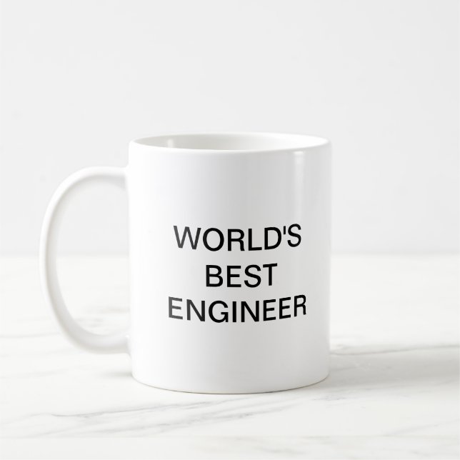 Taza De Café El mejor ingeniero del mundo (Izquierda)