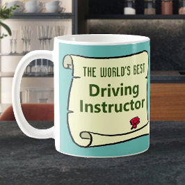 Taza De Café El mejor instructor de conducción del mundo.