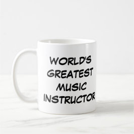 Taza De Café "El mejor instructor musical del mundo"