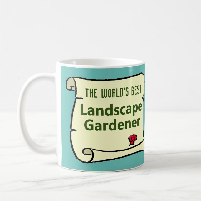 Taza De Café El mejor jardinero paisajístico del mundo. (Izquierda)