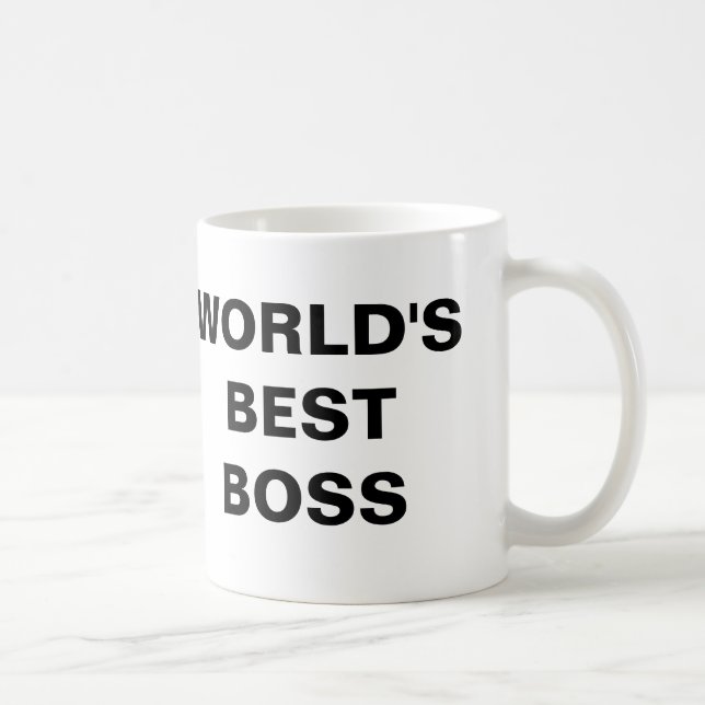 Taza De Café El mejor jefe del mundo (Derecha)