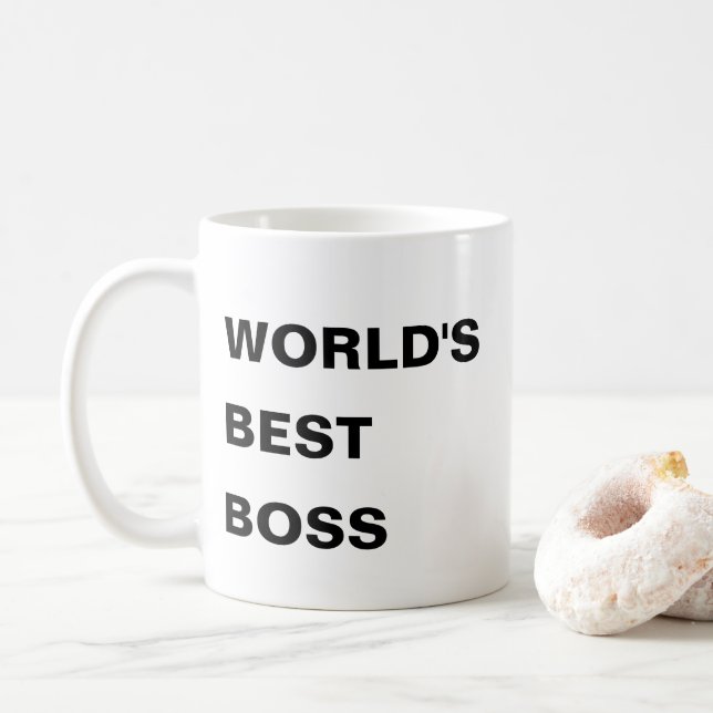 Taza De Café El mejor jefe del mundo (Con donut)