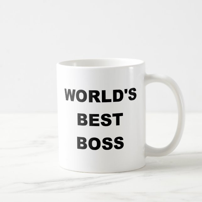 Taza De Café El mejor jefe del mundo (Derecha)