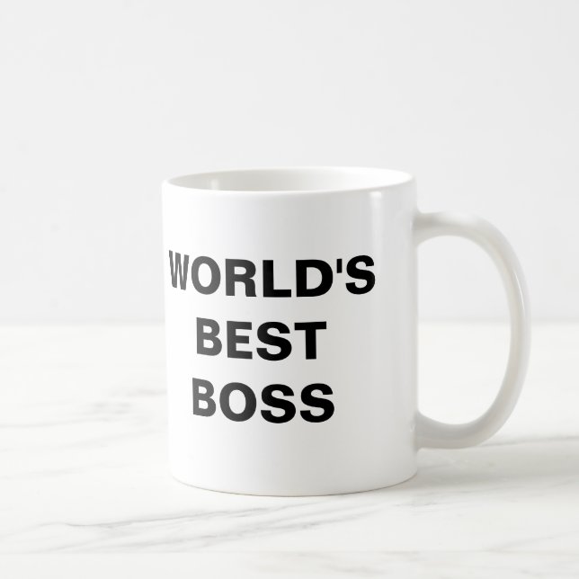 Taza De Café El mejor jefe del mundo (Derecha)