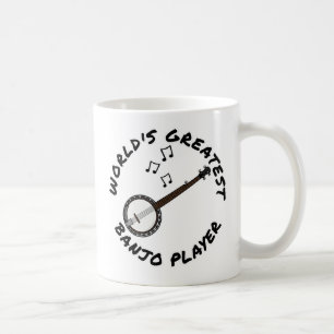 Taza De Café El mejor jugador de banjo del mundo, cómico banjoi