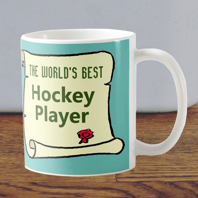 Taza De Café El mejor jugador de hockey del mundo. (Subido por el creador)