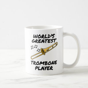 Taza De Café El mejor jugador de trombones del mundo, cómico tr