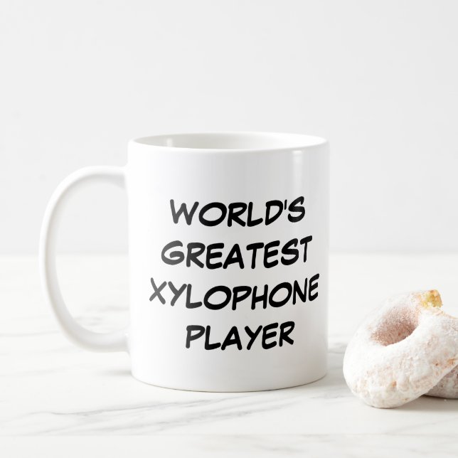 Taza De Café "El mejor jugador de Xilófono del mundo" (Con donut)