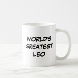 Taza De Café "El mejor Leo del mundo" Mug