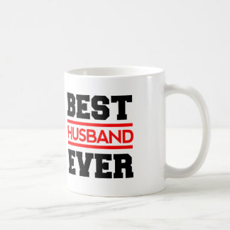 Taza De Café El mejor MARIDO A04 moderno siempre negro y rojo