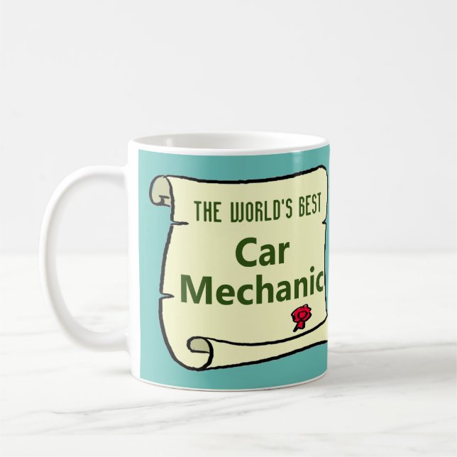 Taza De Café El mejor mecánico de coches del mundo. (Izquierda)