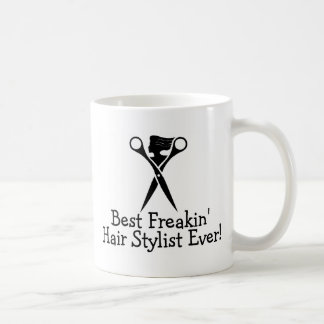 Taza De Café El mejor negro del estilista de Freakin nunca