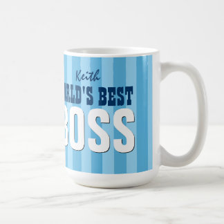 Taza De Café El mejor nombre de encargo V11A de las rayas