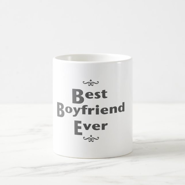 Taza De Café El mejor novio nunca (Centro)