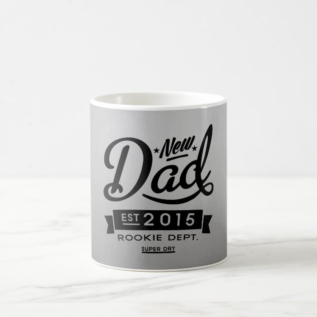 Taza De Café El mejor nuevo papá 2015 (Centro)