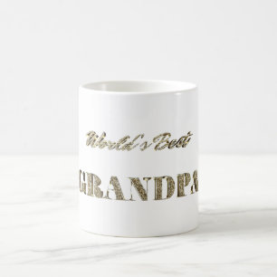 Taza De Café El mejor oro del mundo del abuelo desbarata la tip