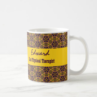Taza De Café El mejor oro V05B tribal multi del TERAPEUTA