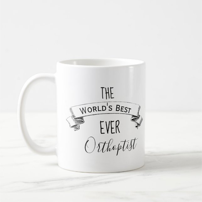 Taza De Café El mejor ortoóptico personalizado del mundo (Izquierda)