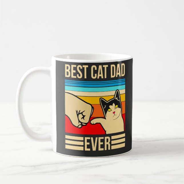Taza De Café El mejor padre del gato. (Izquierda)