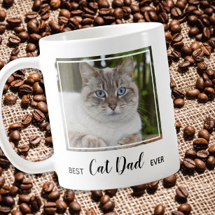 Taza De Café El mejor padre del gato de la historia: papá del g