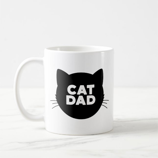 Taza De Café El mejor padre del gato del mundo (Izquierda)
