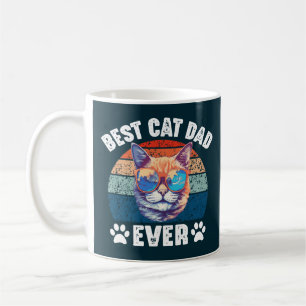 Taza De Café El mejor padre del gato, un gatito divertido, padr