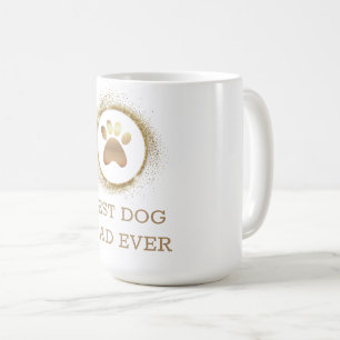 Taza De Café El mejor padre del perro con peluca elegante de or