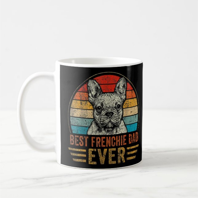 Taza De Café El mejor padre francés de Bulldog (Izquierda)