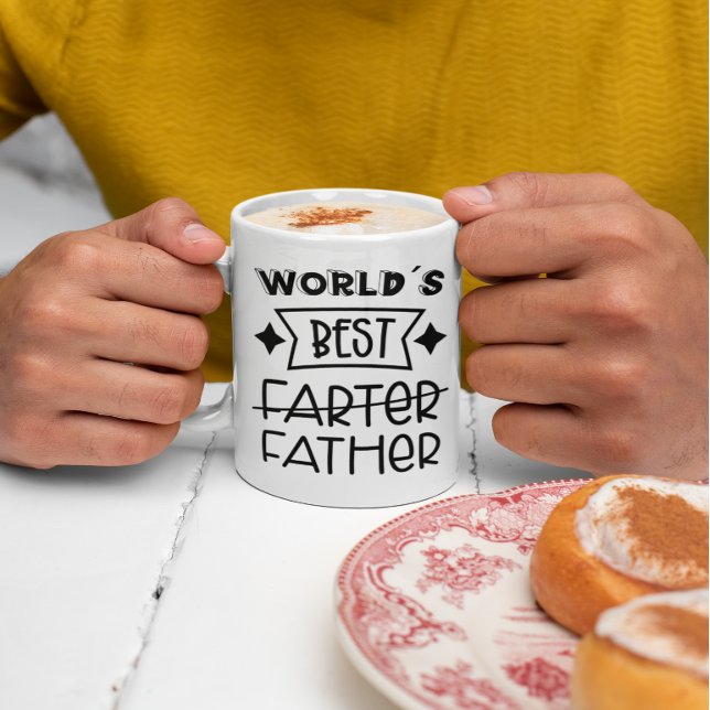 Taza De Café El mejor padre más despiadado del mundo (Funny World's Best Farter Father Coffee Mug)