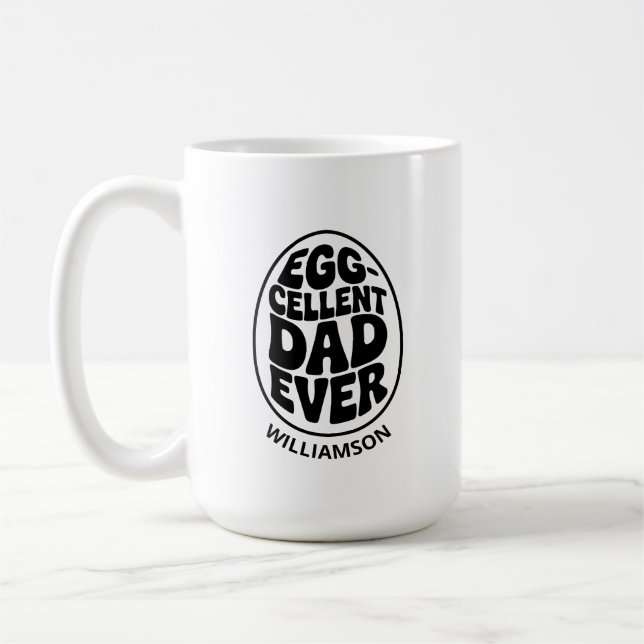 Taza De Café El mejor padre siempre divertido regalo del día de (Izquierda)