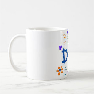 Taza De Café El mejor papá cada niño dibujando