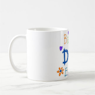 Taza De Café El mejor papá cada niño dibujando