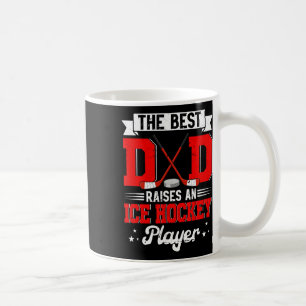 Taza De Café El mejor papá cría a un jugador de hockey sobre hi