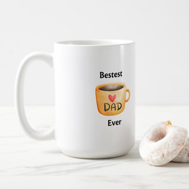 Taza De Café El mejor papá de cada (Con donut)