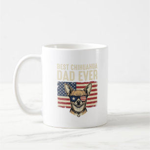 Taza De Café El mejor papá de Chihuahua de todos los tiempos Di