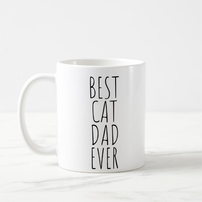 TAZA DE CAFÉ EL MEJOR PAPÁ DEL CAT NUNCA (Izquierda)