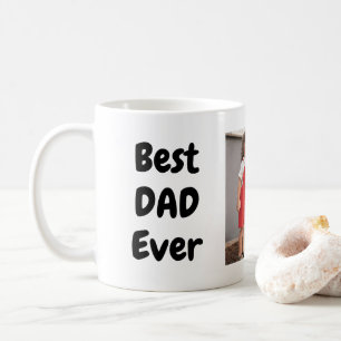 Taza De Café El mejor papá del día moderno y simple del padre d