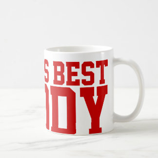 Taza De Café El mejor papá del mundo de los deportes rojos
