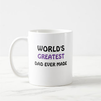 Taza de café El mejor papá del mundo jamás creado 