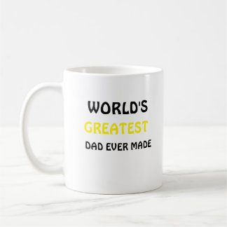 Taza de café El mejor papá del mundo jamás creado