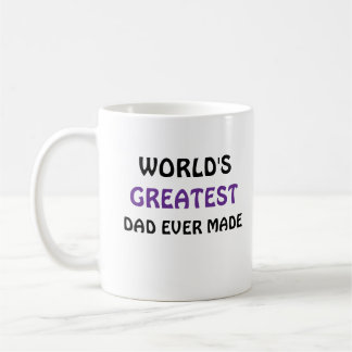 Taza de café El mejor papá del mundo jamás creado 